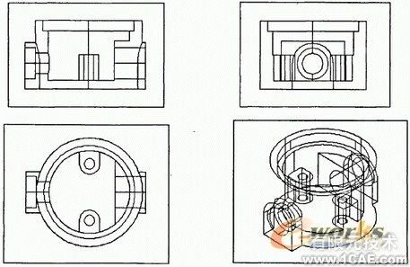 CAD基于實(shí)體的正交視圖創(chuàng)建autocad技術(shù)圖片3