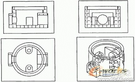 CAD基于實(shí)體的正交視圖創(chuàng)建autocad技術(shù)圖片4