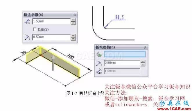 solidWorks?鈑金零件設(shè)計(jì)教程之一，必須的收藏！solidworks simulation技術(shù)圖片8