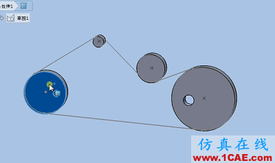 solidworks如何使用布局草圖創建皮帶仿真？solidworks simulation應用技術圖片11