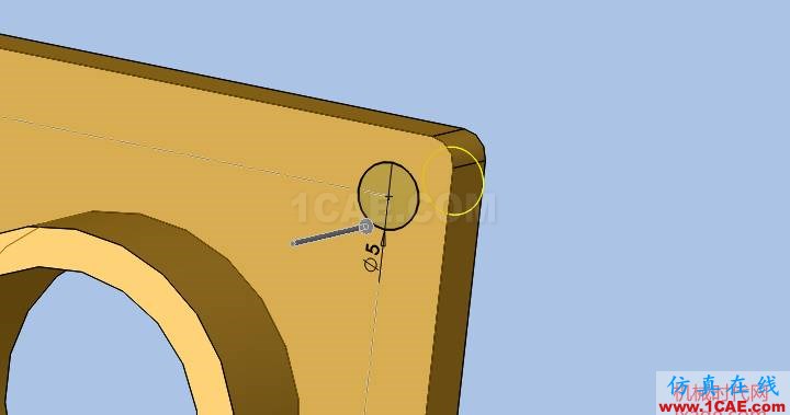solidworks如何使用孔特征？solidworks simulation培訓教程圖片5
