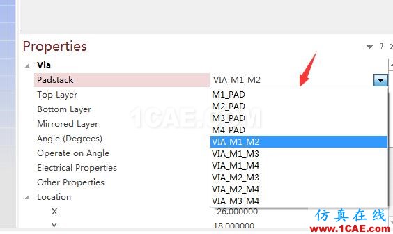 SiWave如何創(chuàng)建、編輯過孔?ansysem分析圖片3