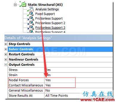 如何在ANSYS WORKBENCH中查看裝配體內零件之間的合作用力？ansys仿真分析圖片9