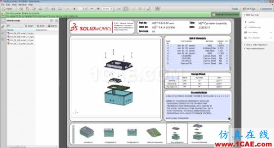 3D PDF樣本:國家標(biāo)準(zhǔn)與技術(shù)研究所(NIST)測試裝配體solidworks simulation學(xué)習(xí)資料圖片7