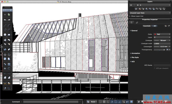 效果圖的藝術：用SketchUp, AutoCAD 和 Photoshop創造絕佳的水彩效果AutoCAD分析案例圖片6