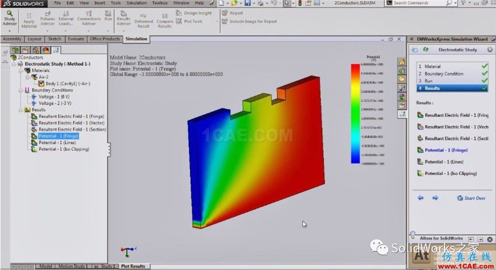 solidworks電磁分析插件簡介：emsworkssolidworks simulation培訓教程圖片5
