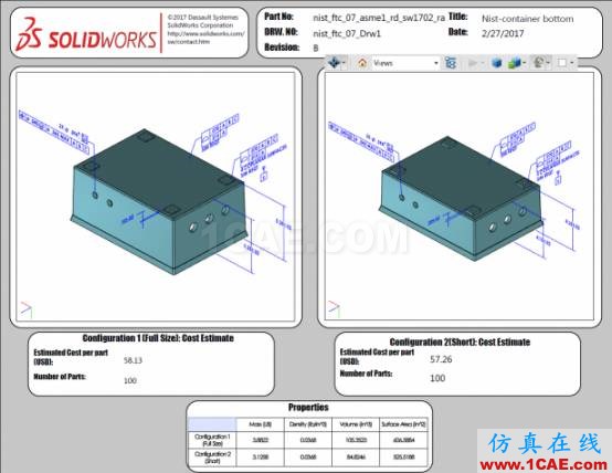 3D PDF樣本:國家標(biāo)準(zhǔn)與技術(shù)研究所(NIST)測試裝配體solidworks simulation分析案例圖片10