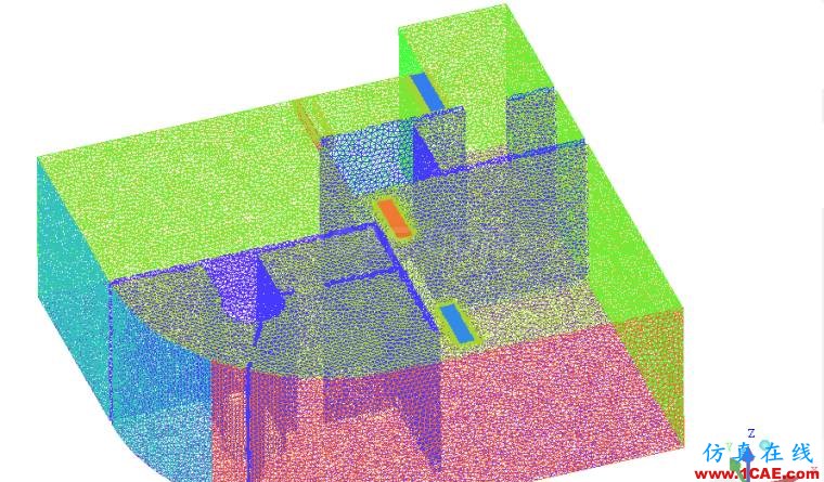 網(wǎng)格1.png 【CFD】酒店套房室內(nèi)空調(diào)流場溫度場分析fluent結(jié)果圖片4