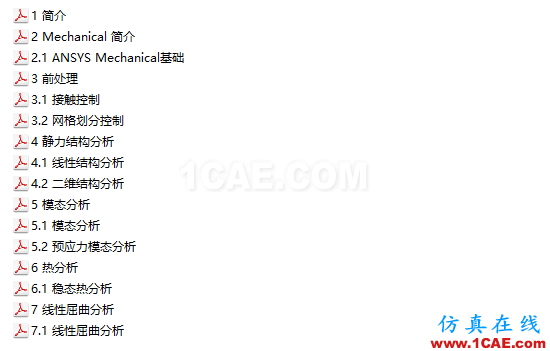 Workbench Mechanical結構仿真官方教材，共享優質學習資源ansys分析案例圖片3