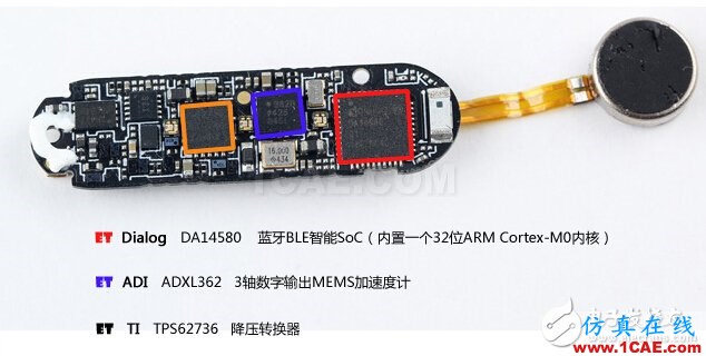 全球主流智能手環傳感器模塊拆解揭秘