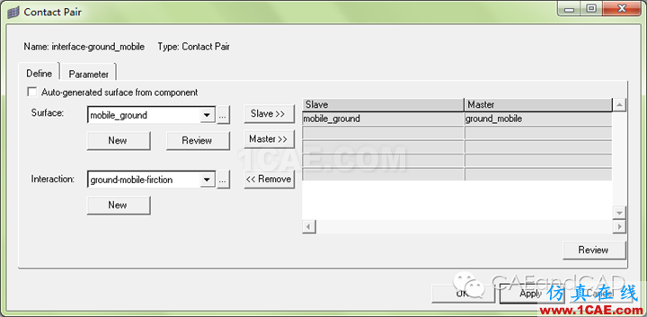案例：板磚跌落應用，hypermesh設置surface contacthypermesh培訓教程圖片11
